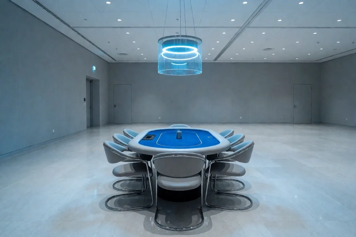 L'Espace Poker au crépuscule